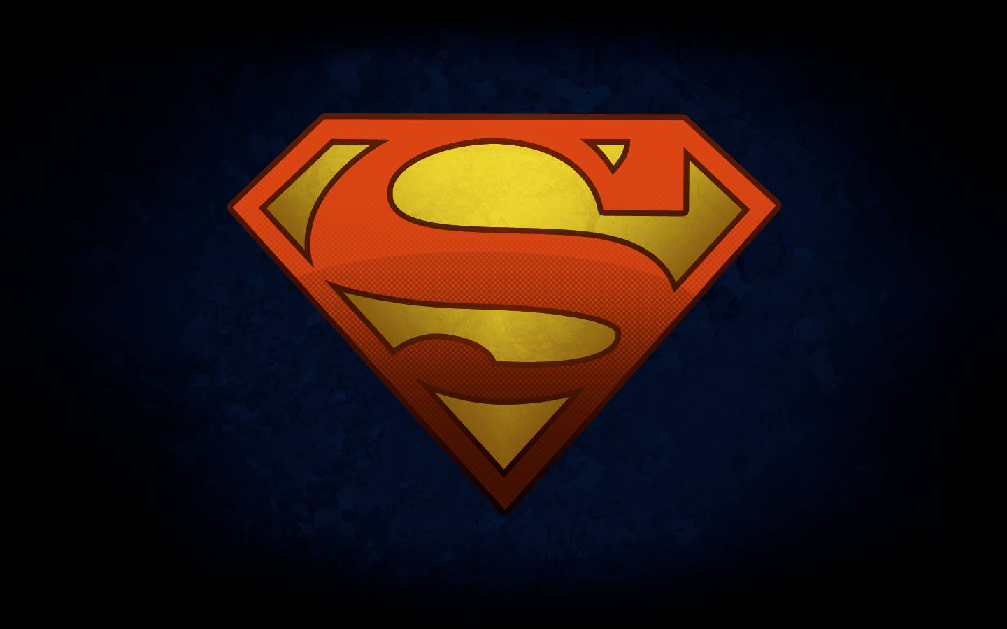 Cool Classic 2d Superman Logo Wallpaper