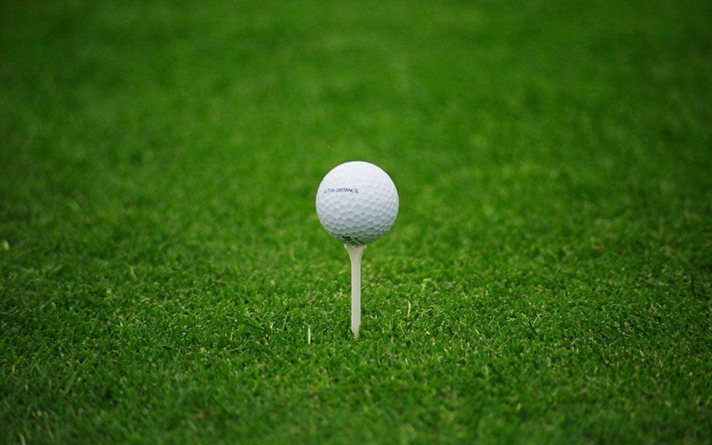 Cool Golf Ball On Tee Wallpaper