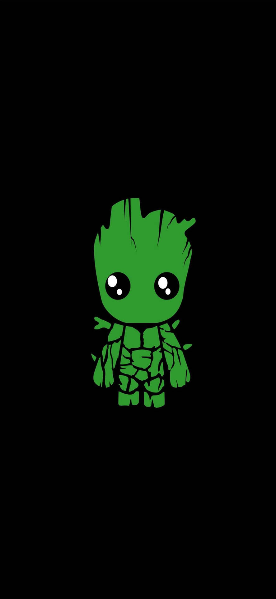 Cool Green Baby Groot Wallpaper