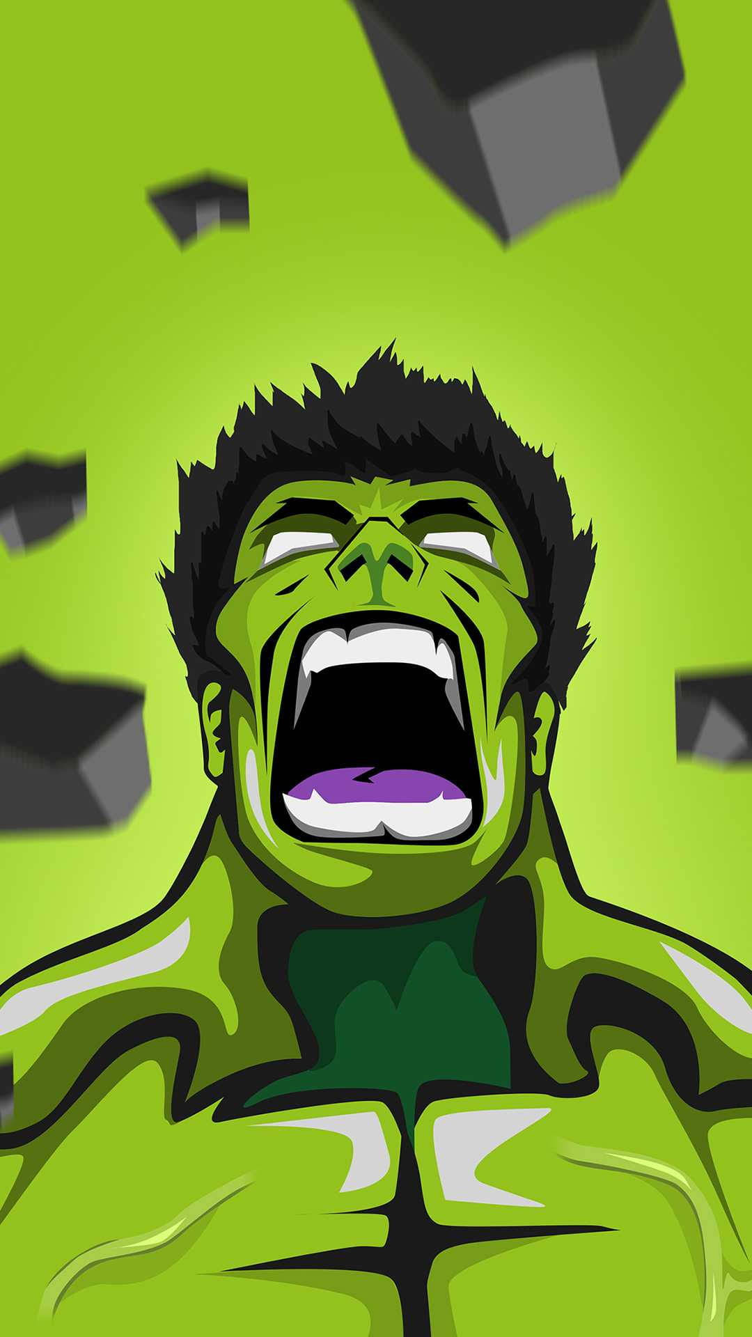 Cool Green Incredible Hulk Fanart Wallpaper