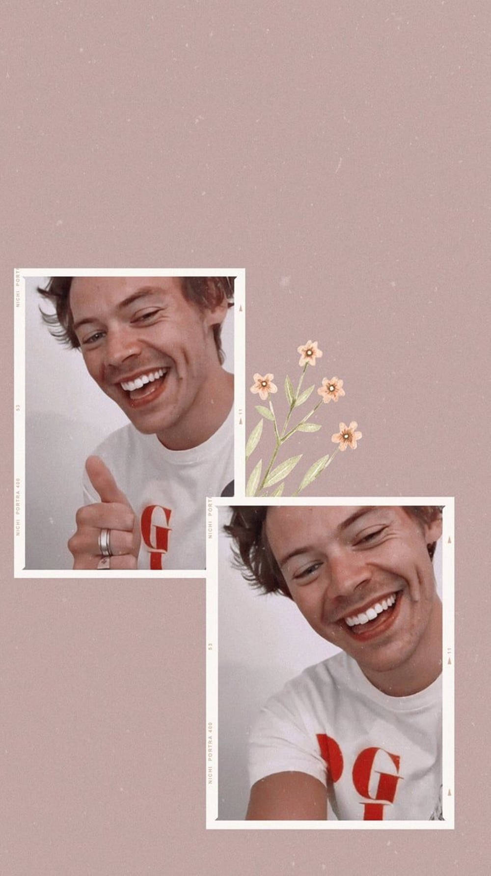 Cool Harry Styles Aesthetic Motiff Wallpaper