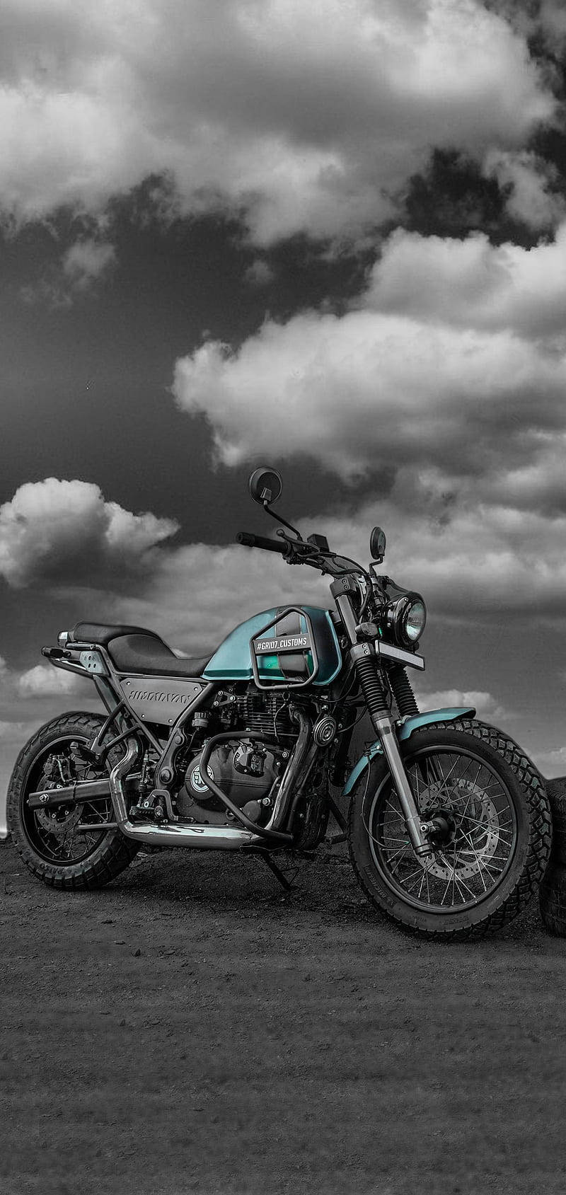 Cool Light Blue Himalayan Bike Wallpaper