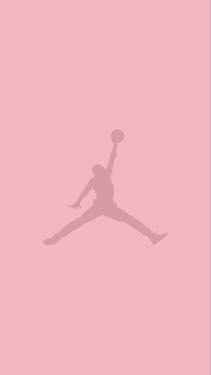 Cool Pantone Pink Air Jordan Logo Wallpaper