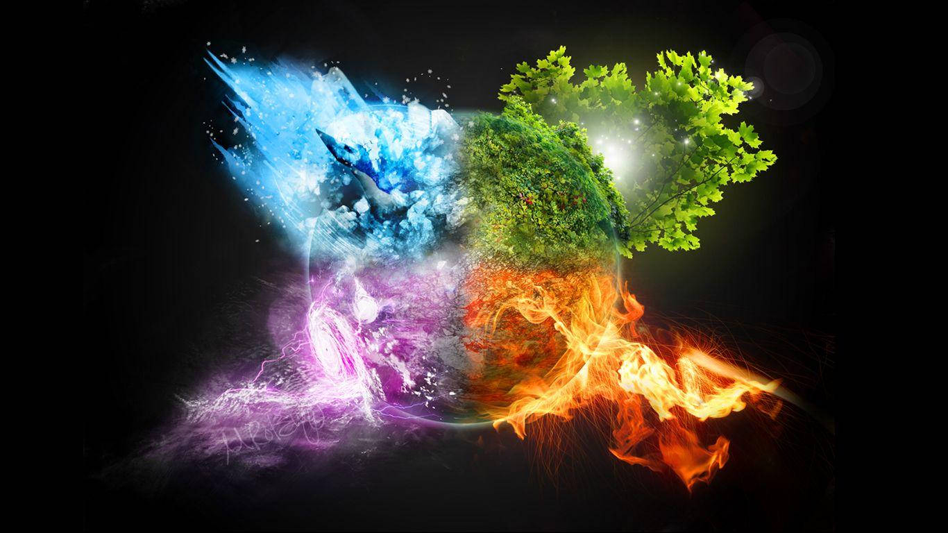 Coolest Four Elements Wallpaper