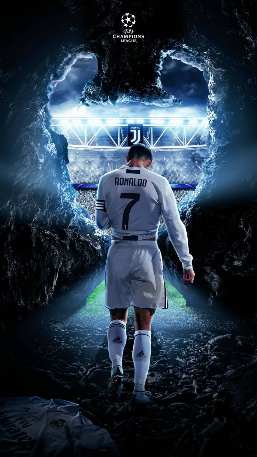 Cr7 Cool Blue Fanart Wallpaper