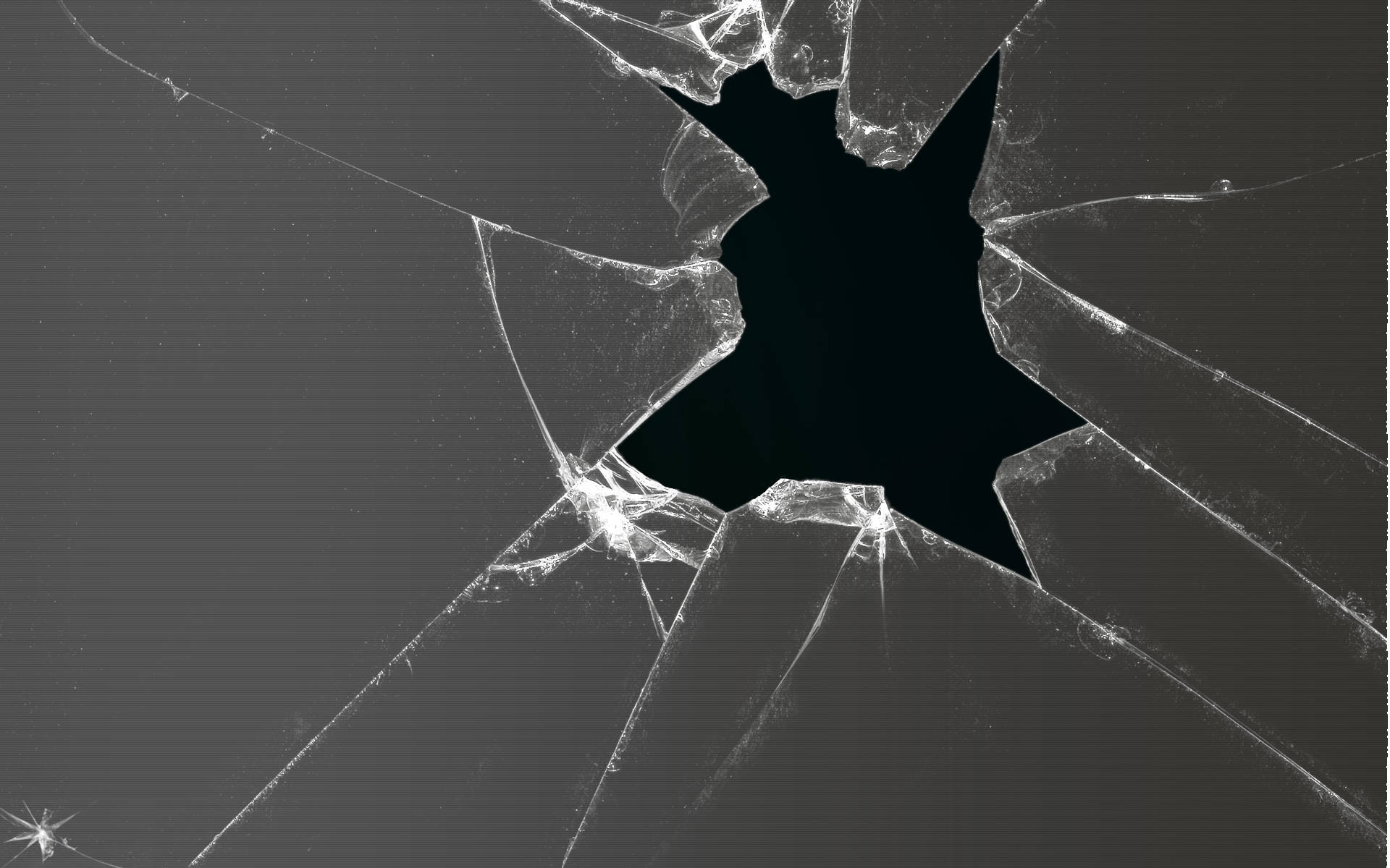 Cracked Computer Screen Gray Crack Wallpaper