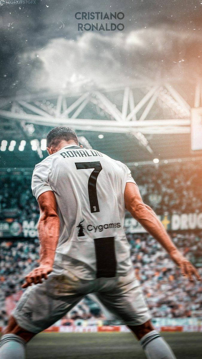 Cristiano Ronaldo Portugal Cygames Cloudy Stadium Wallpaper