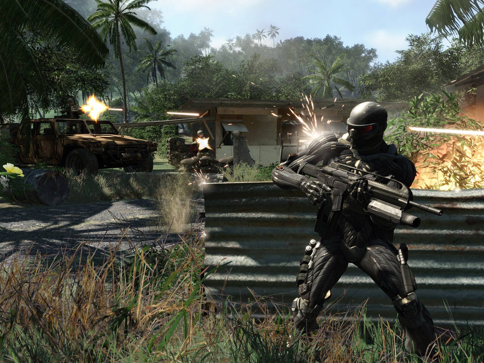 Crysis Warhead Firing Battle Wallpaper