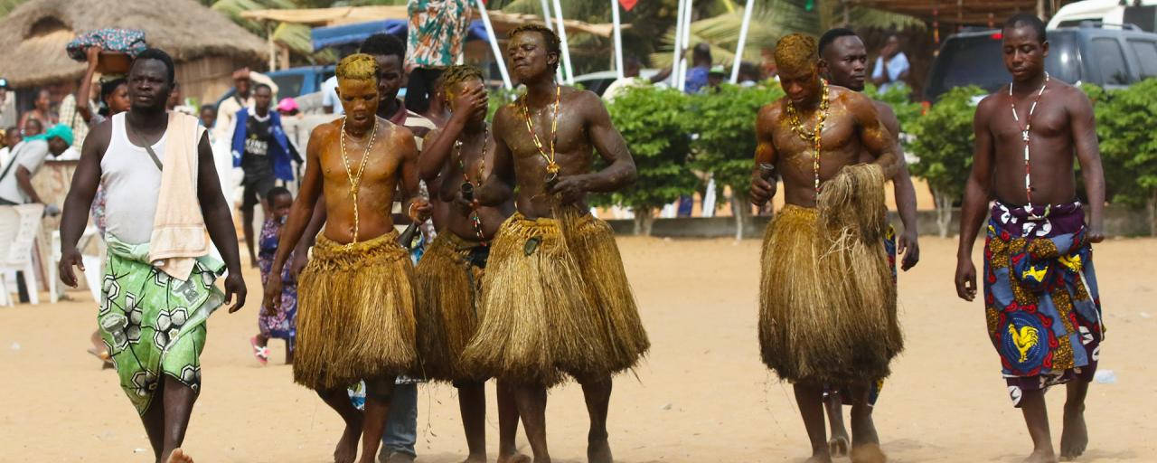 Cultural Costumes In Benin Wallpaper