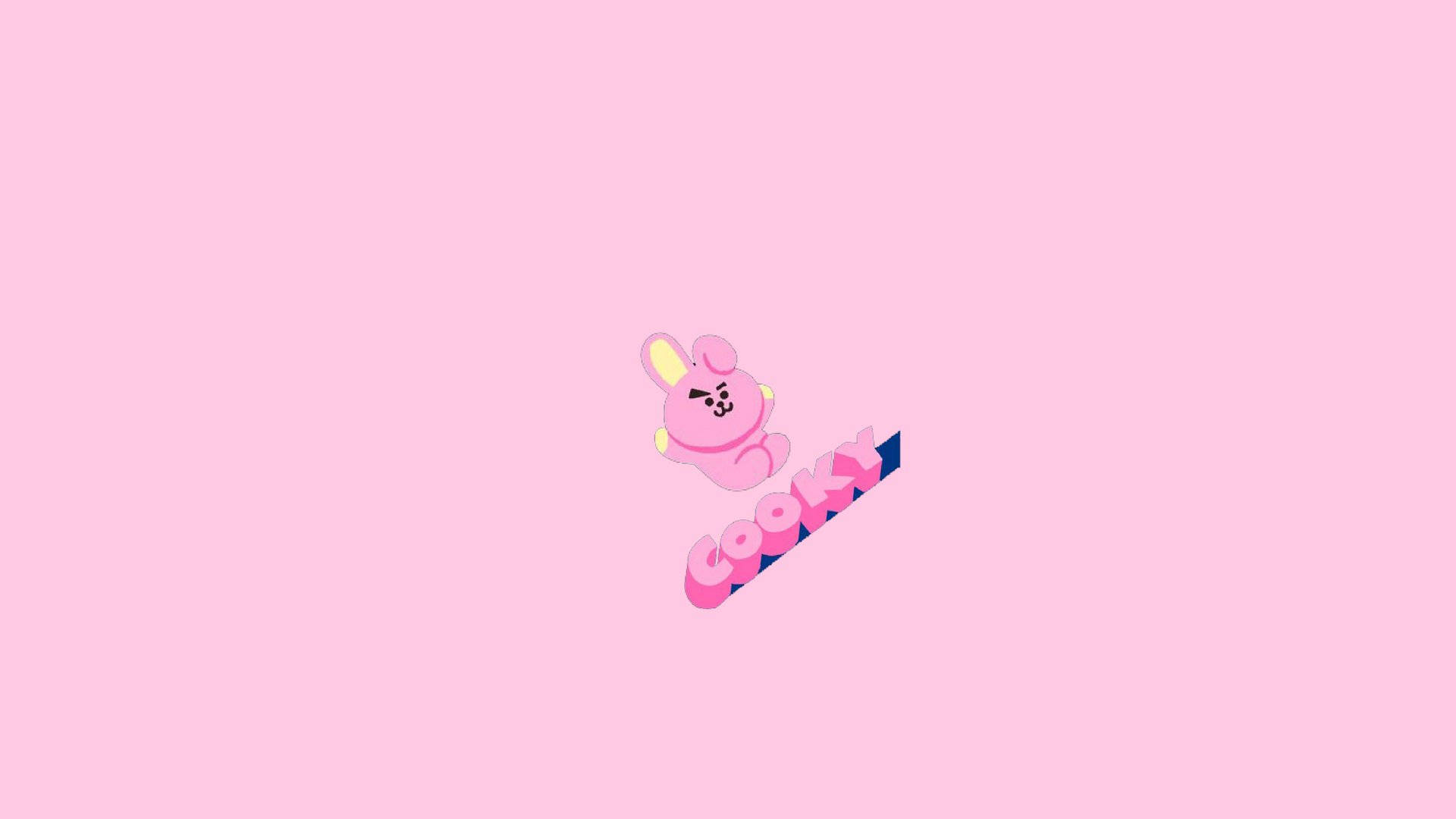 Cute Bt21 Cooky Pink Wallpaper