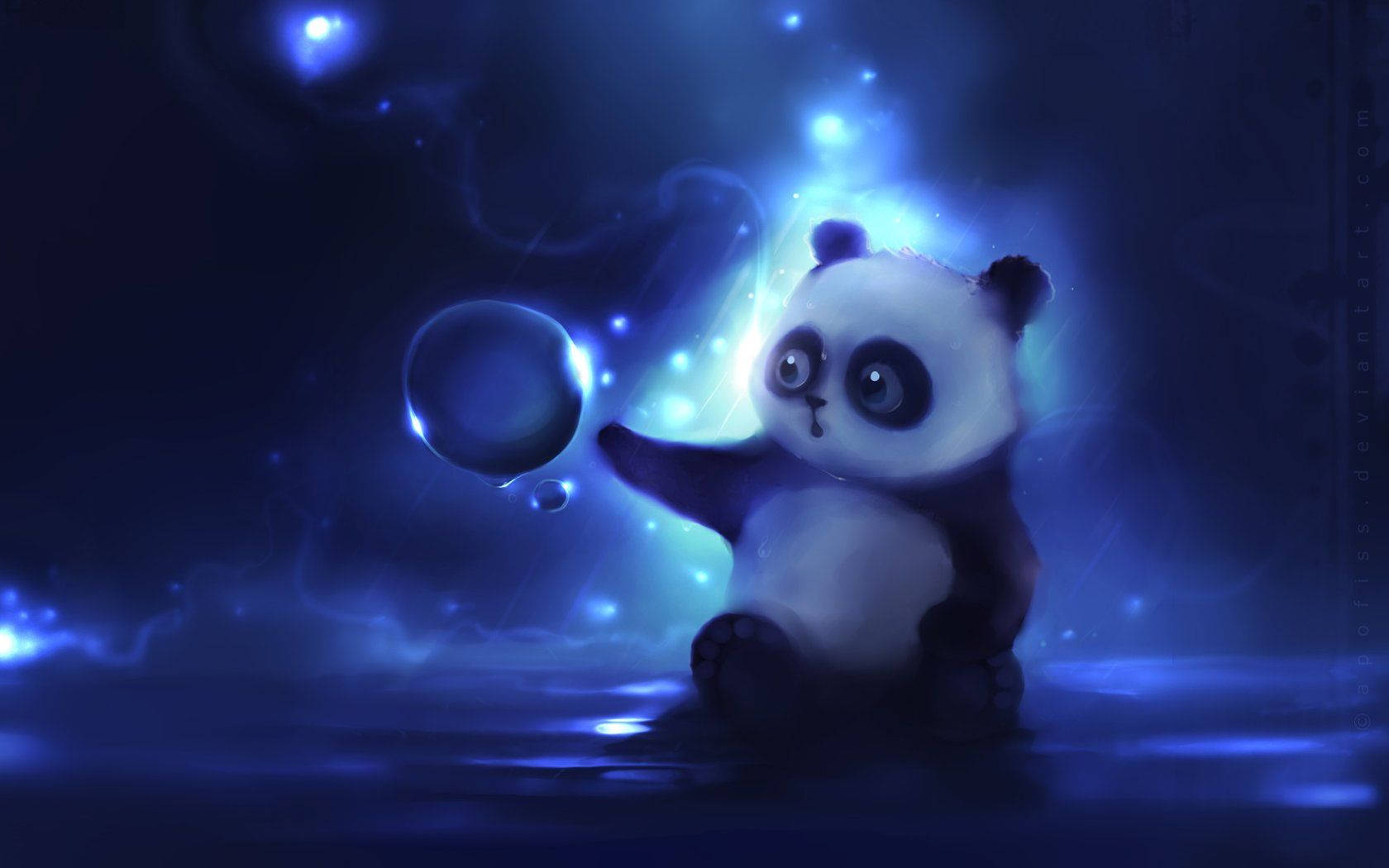 Cute Bubble Panda Deviantart Wallpaper