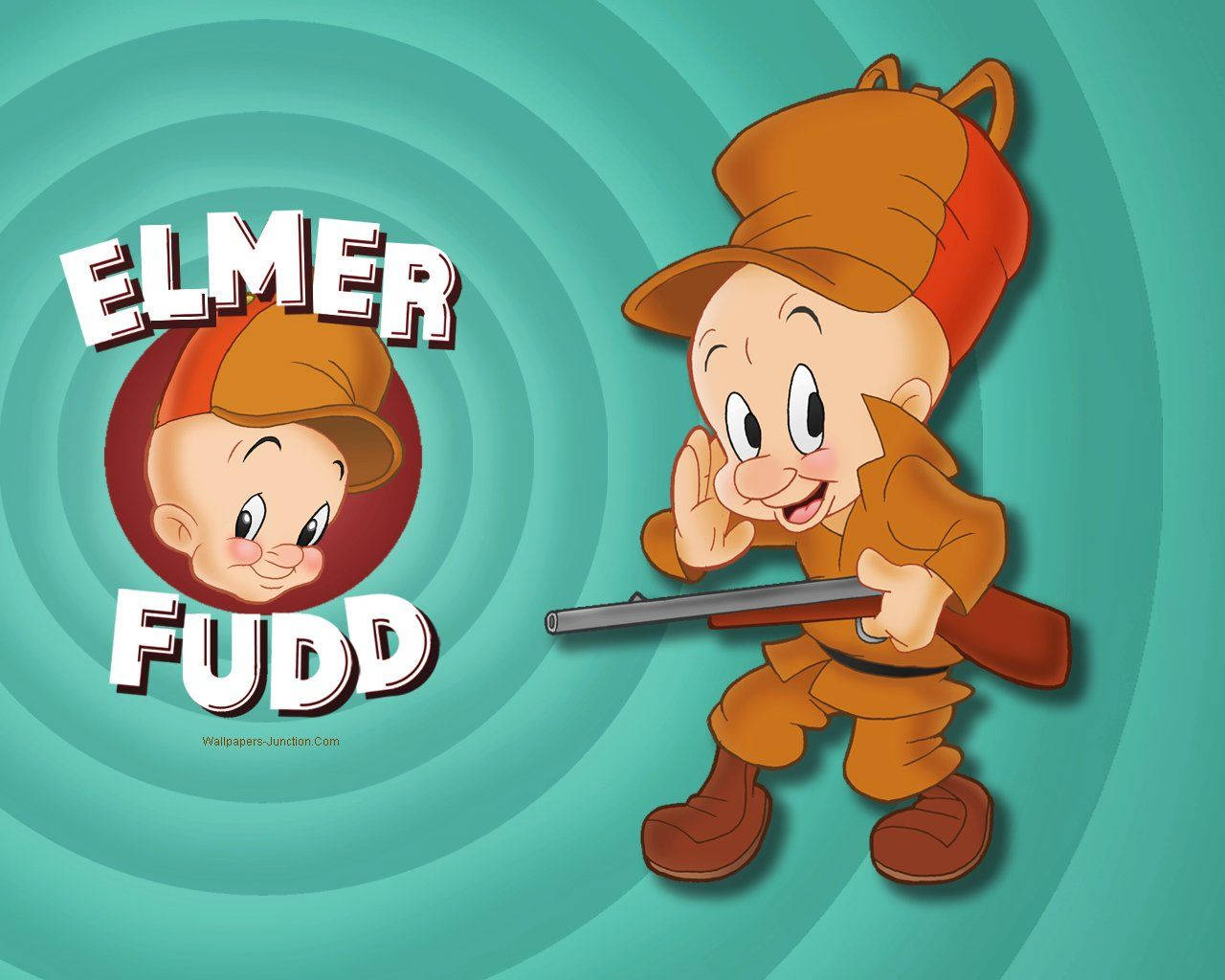 Cute Elmer Fudd Tiptoeing Wallpaper