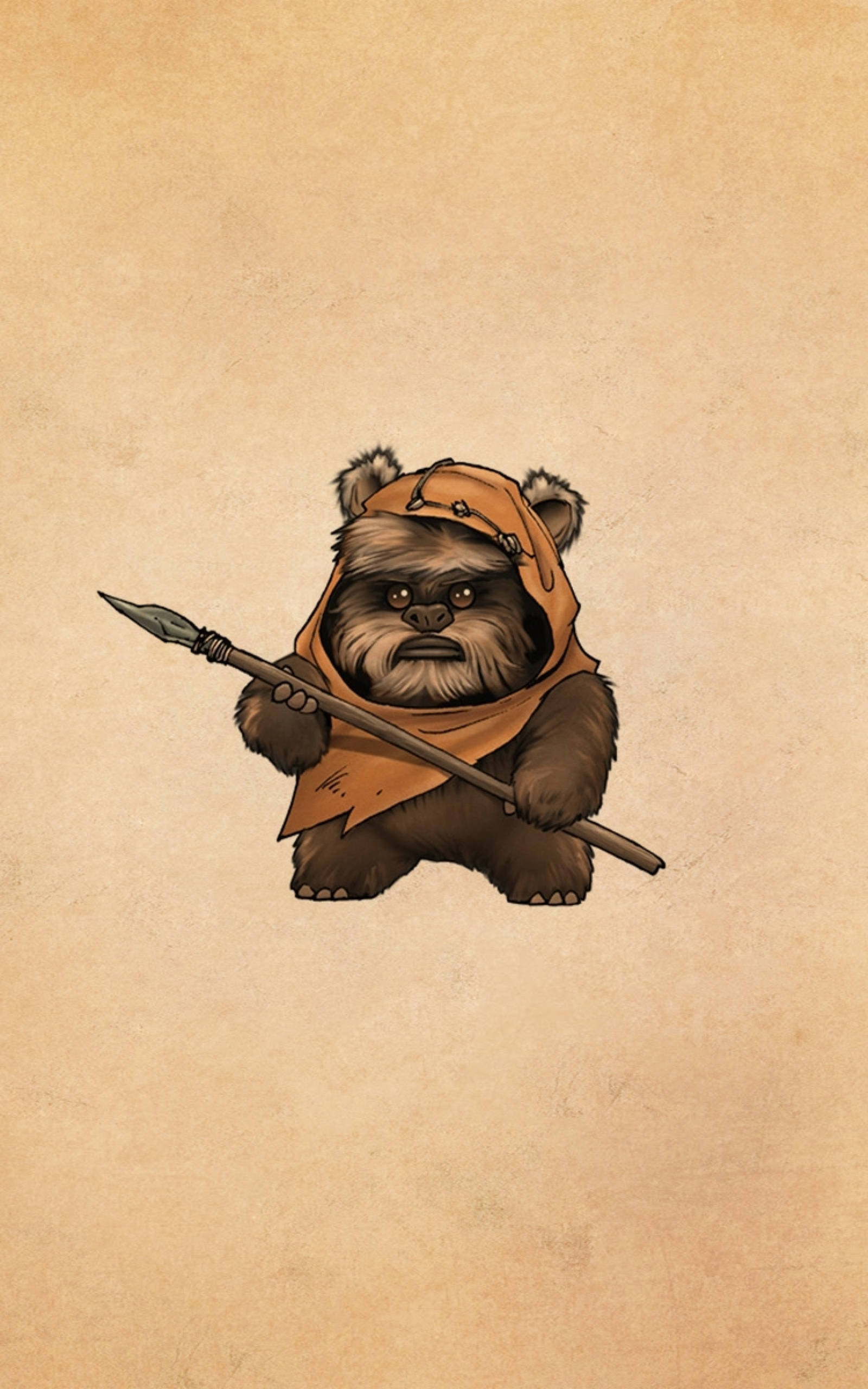 Cute Ewok Star Wars Tablet Wallpaper