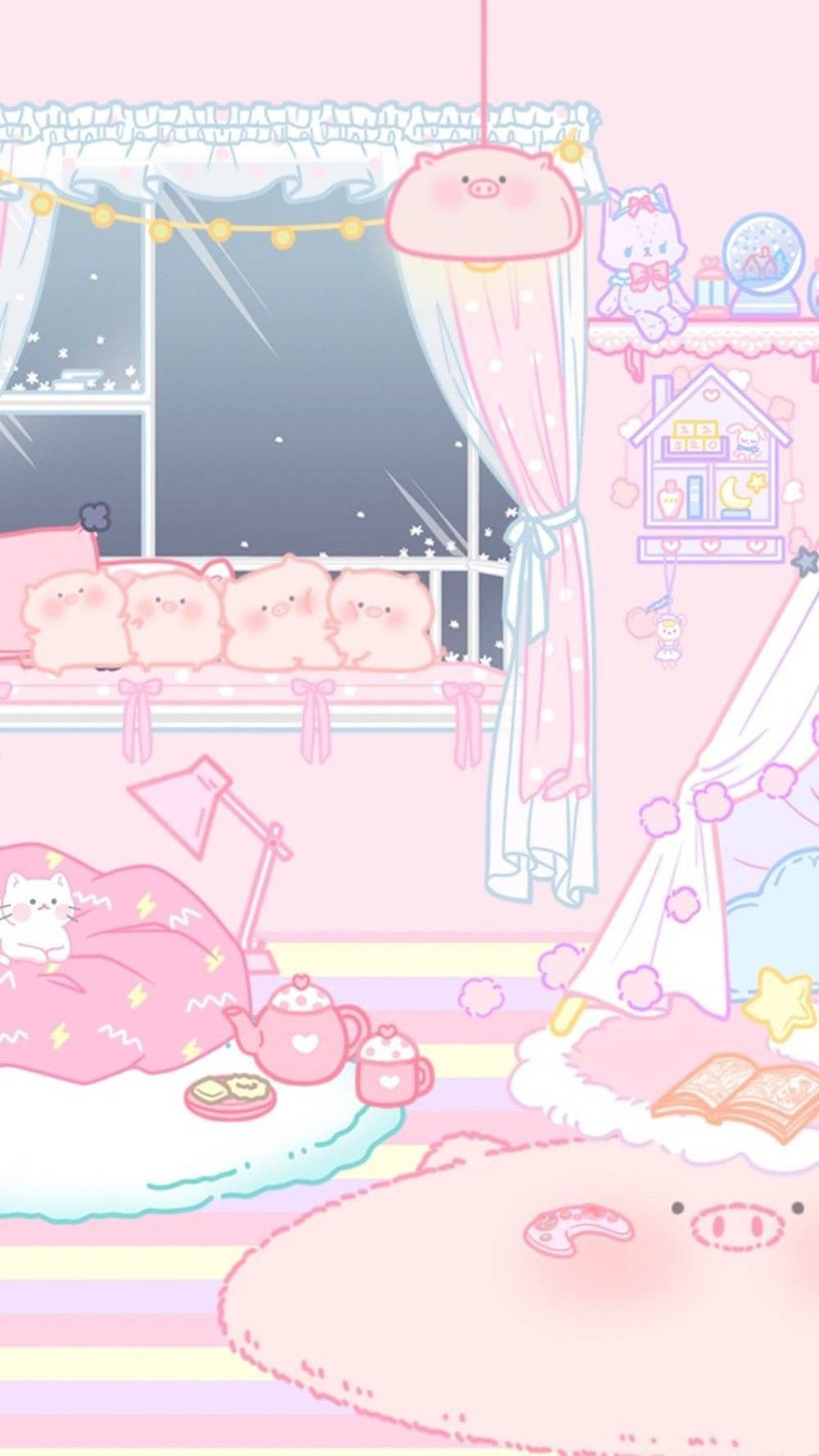 Cute Kawaii Aesthetic Room Wallpaper