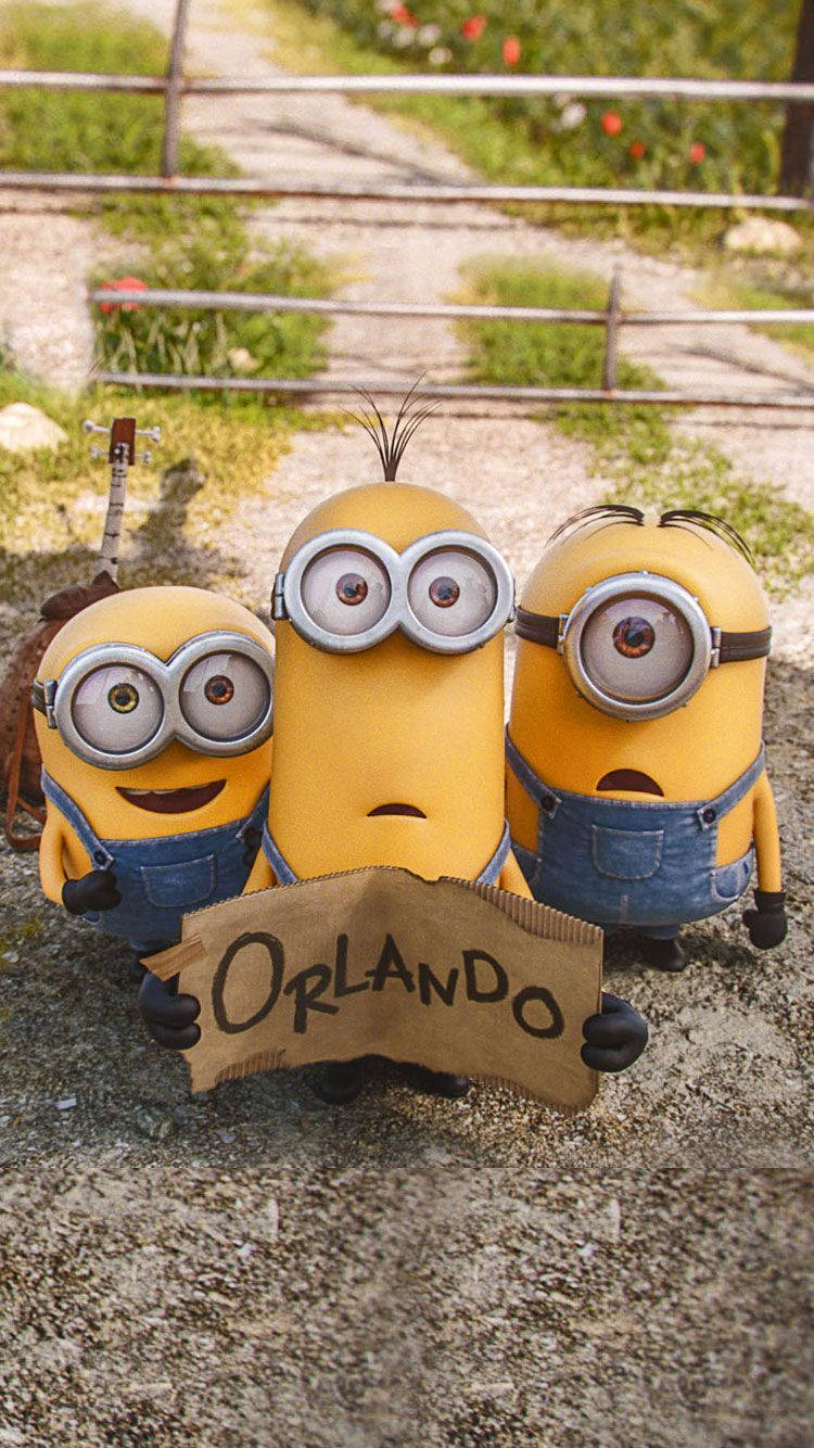 Cute Minion Going To Orlando Wallpaper