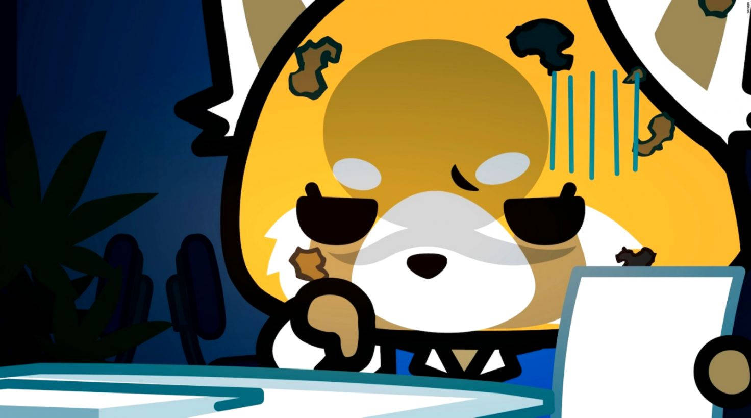 Cute Panda Aggretsuko Wallpaper