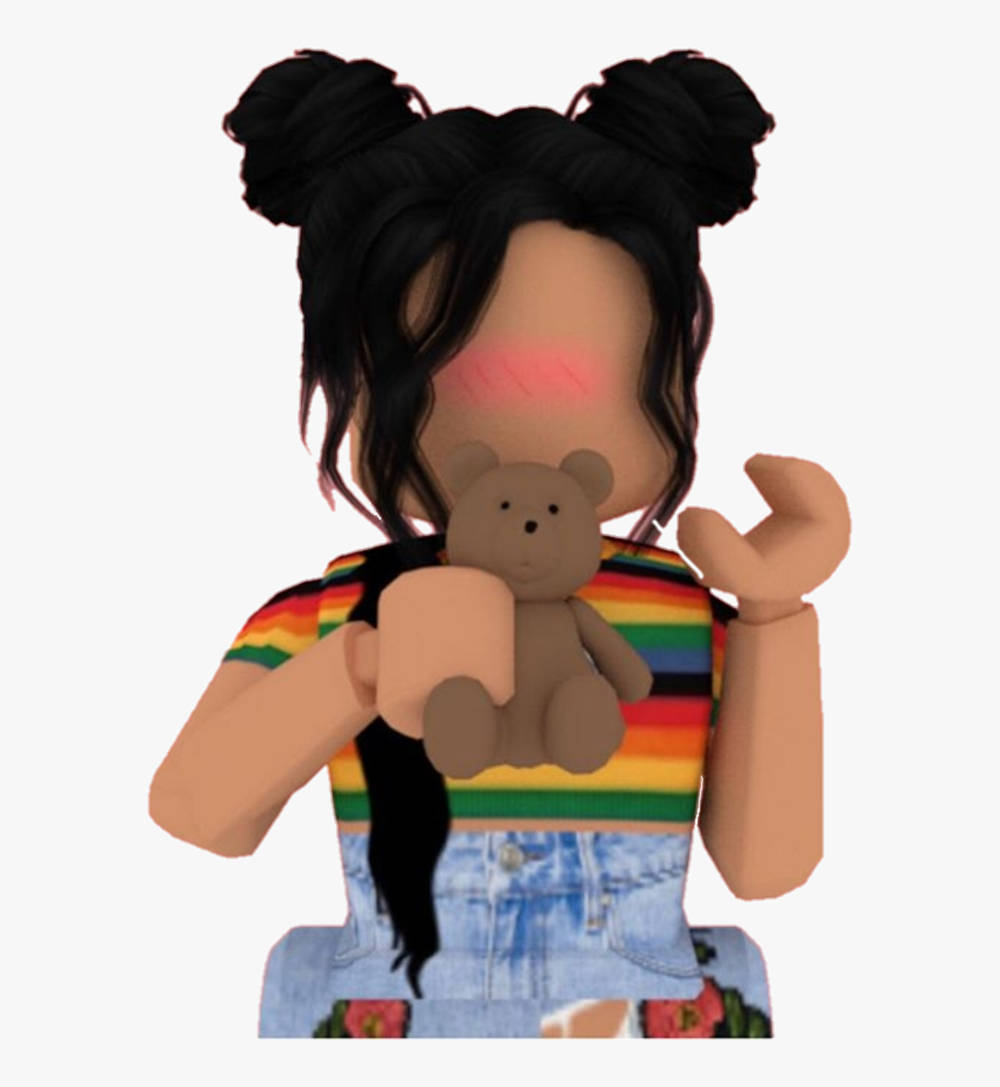 Cute Roblox Girl Tanned Skin Wallpaper