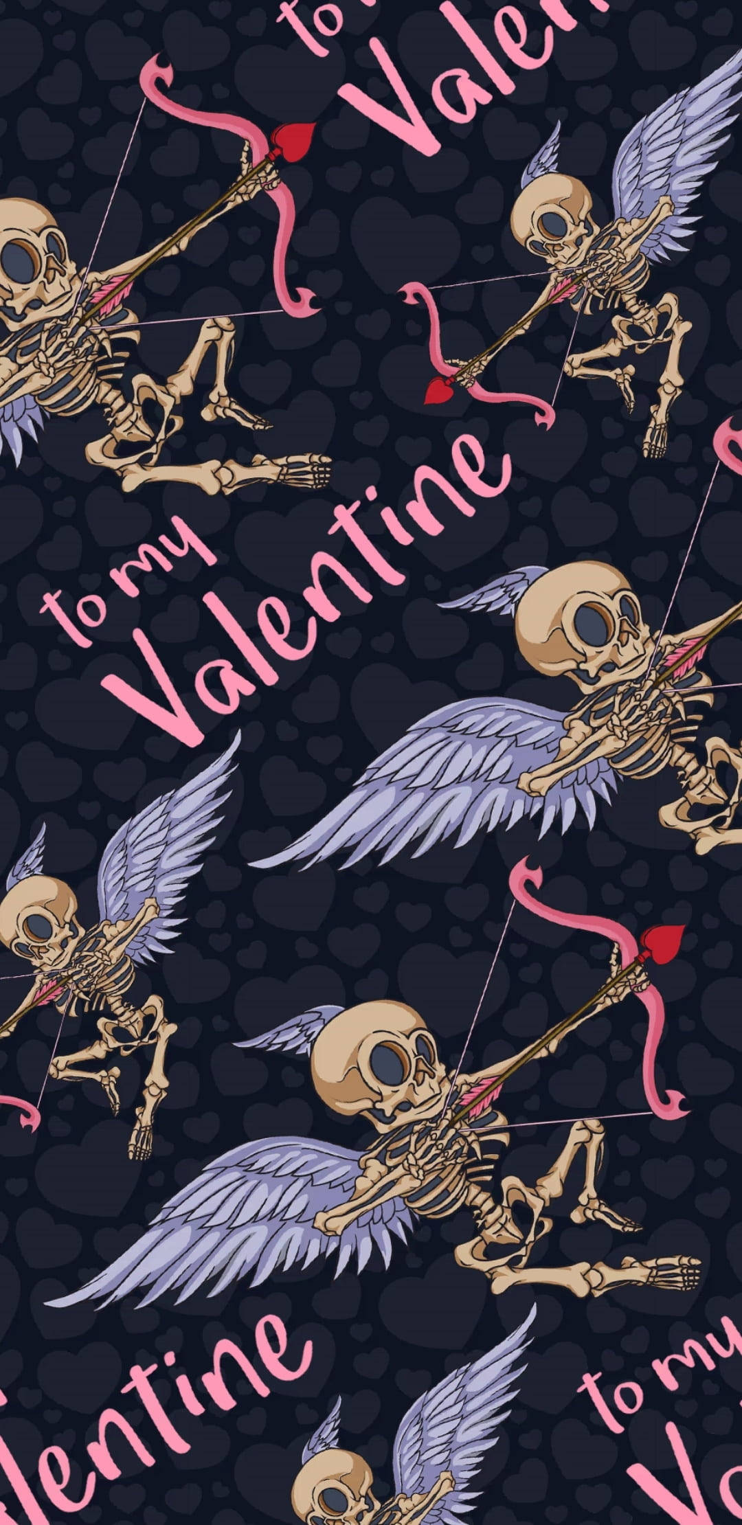 Cute Skeleton Iphone Valentine Wallpaper