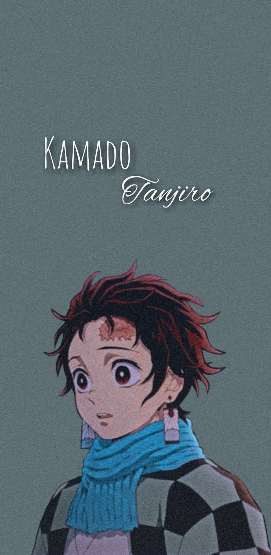 Cute Tanjiro Aesthetic Background Wallpaper