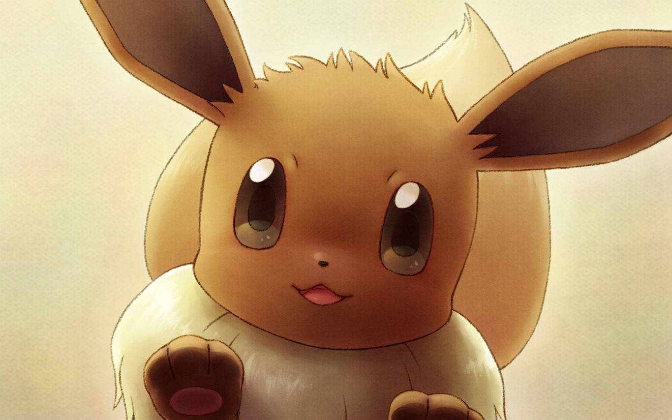 Cutesy Little Eevee In Pokémon Wallpaper