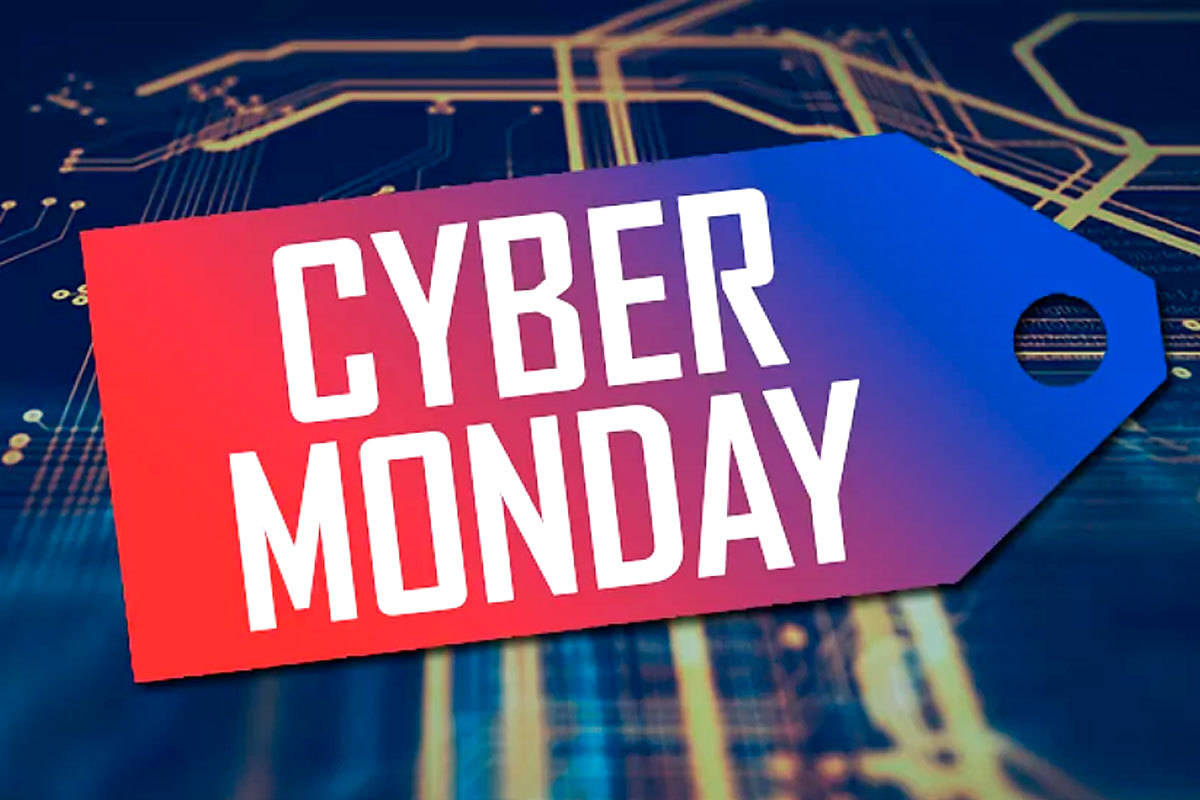 Cyber Monday Two Tone Sale Tag Wallpaper