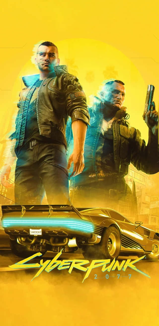 Cyberpunk2077 Game Charactersand Car Wallpaper