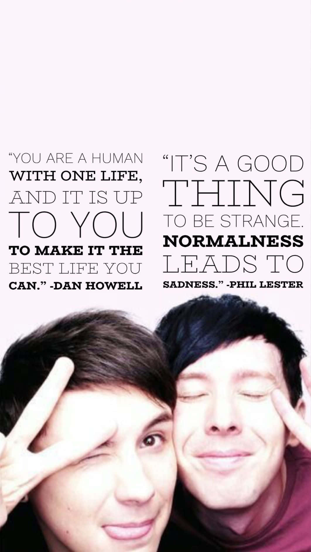 Dan And Phil Enjoying A Youtube Selfie! Wallpaper