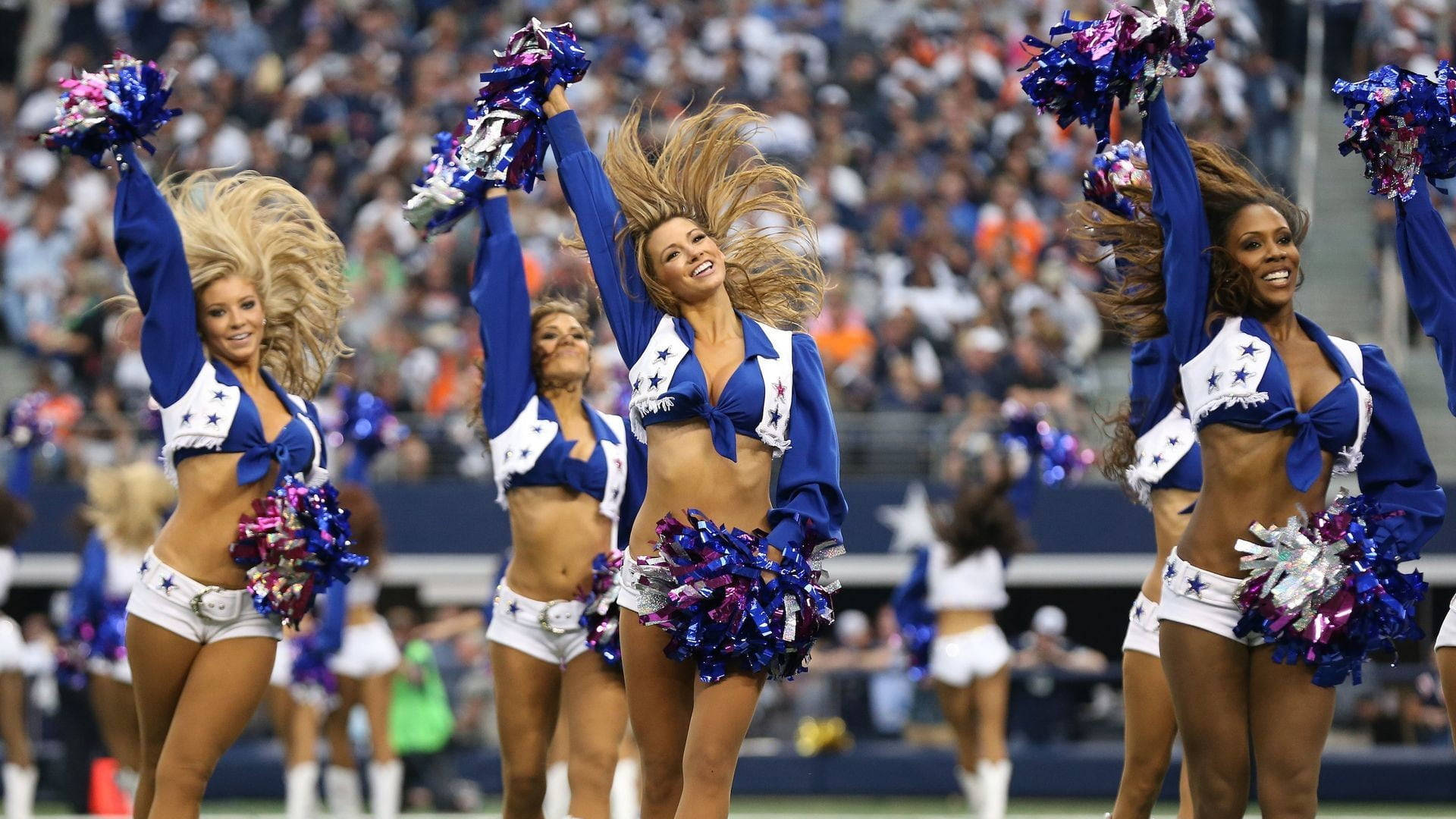 Dancing Cheerleaders Awesome Dallas Cowboys Wallpaper