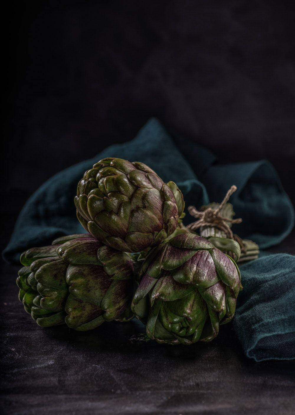 Dark Aesthetic Still Life Artichoke Wallpaper