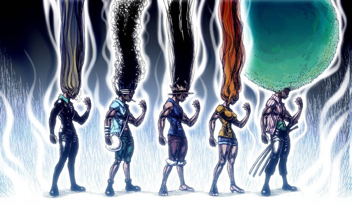 Dark And Mysterious Worlds Collide In One Piece And Hunter X Hunter Wallpaper