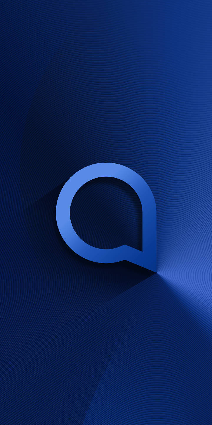 Dark Blue Alcatel Logo Wallpaper