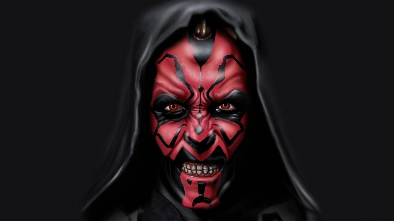 Darth Maul Smudge Paint Art Wallpaper