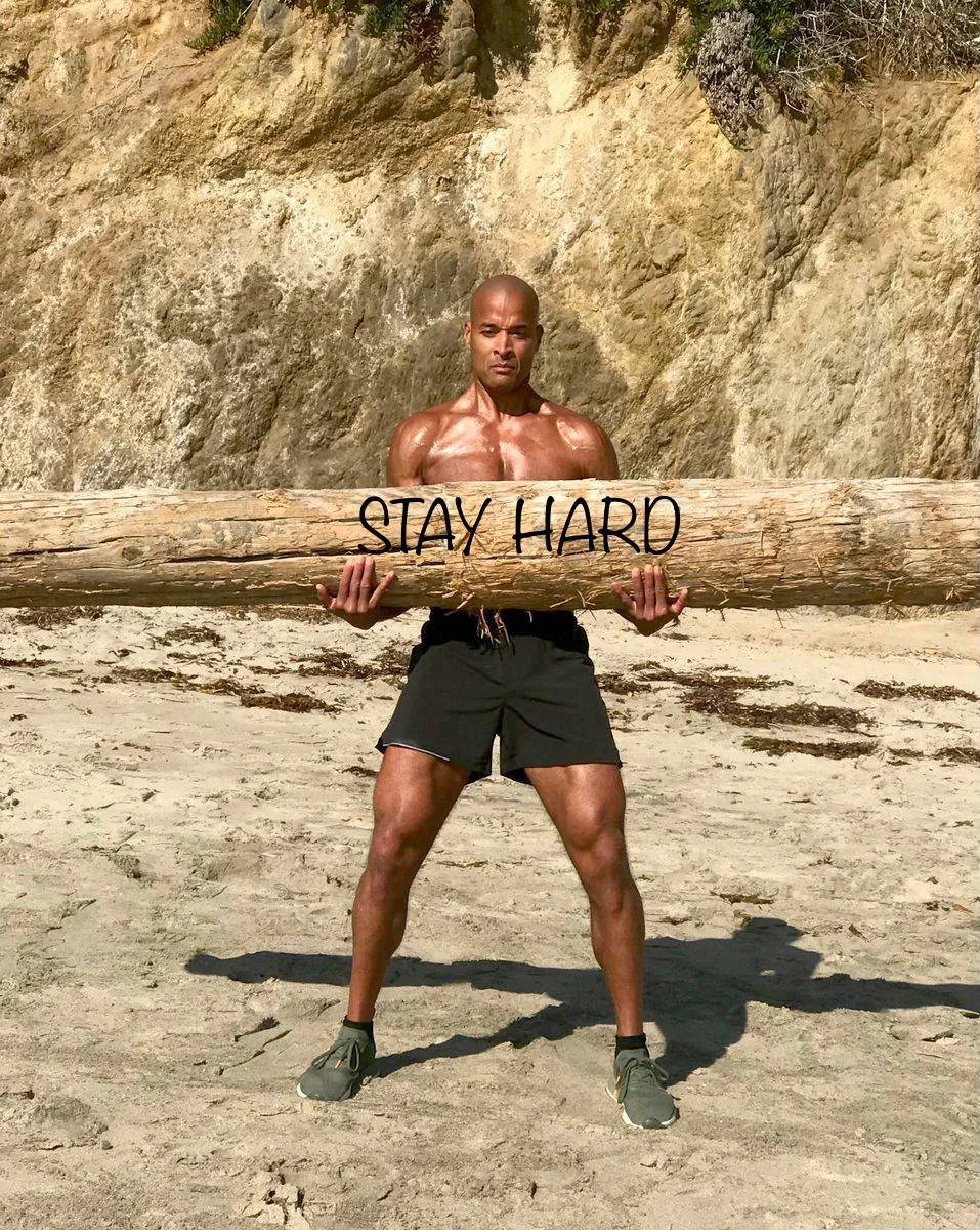 David Goggins Deadlifting A Log Wallpaper