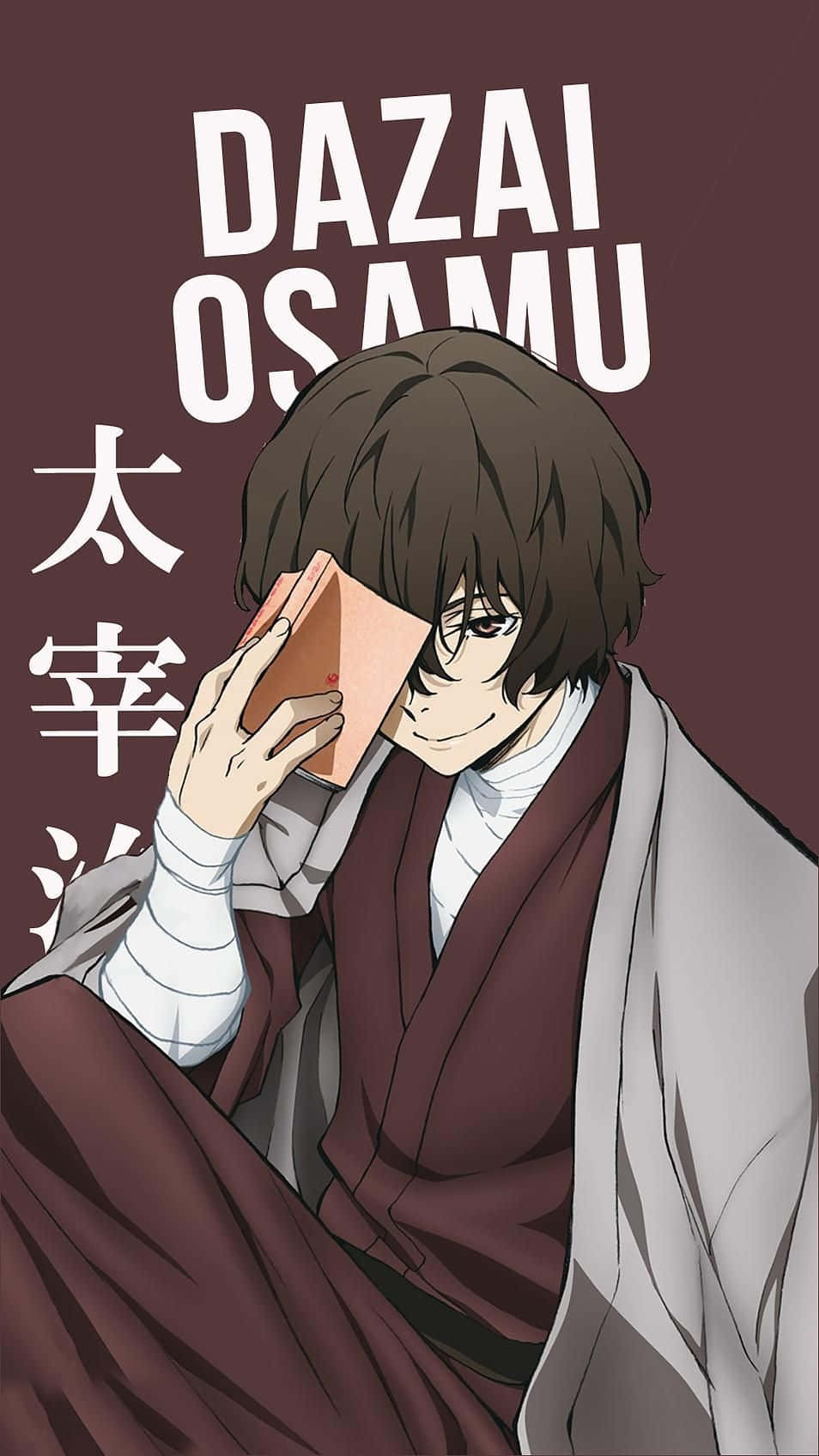 Dazai Osamu Cool Pose Book Bungo Stray Dogs Wallpaper