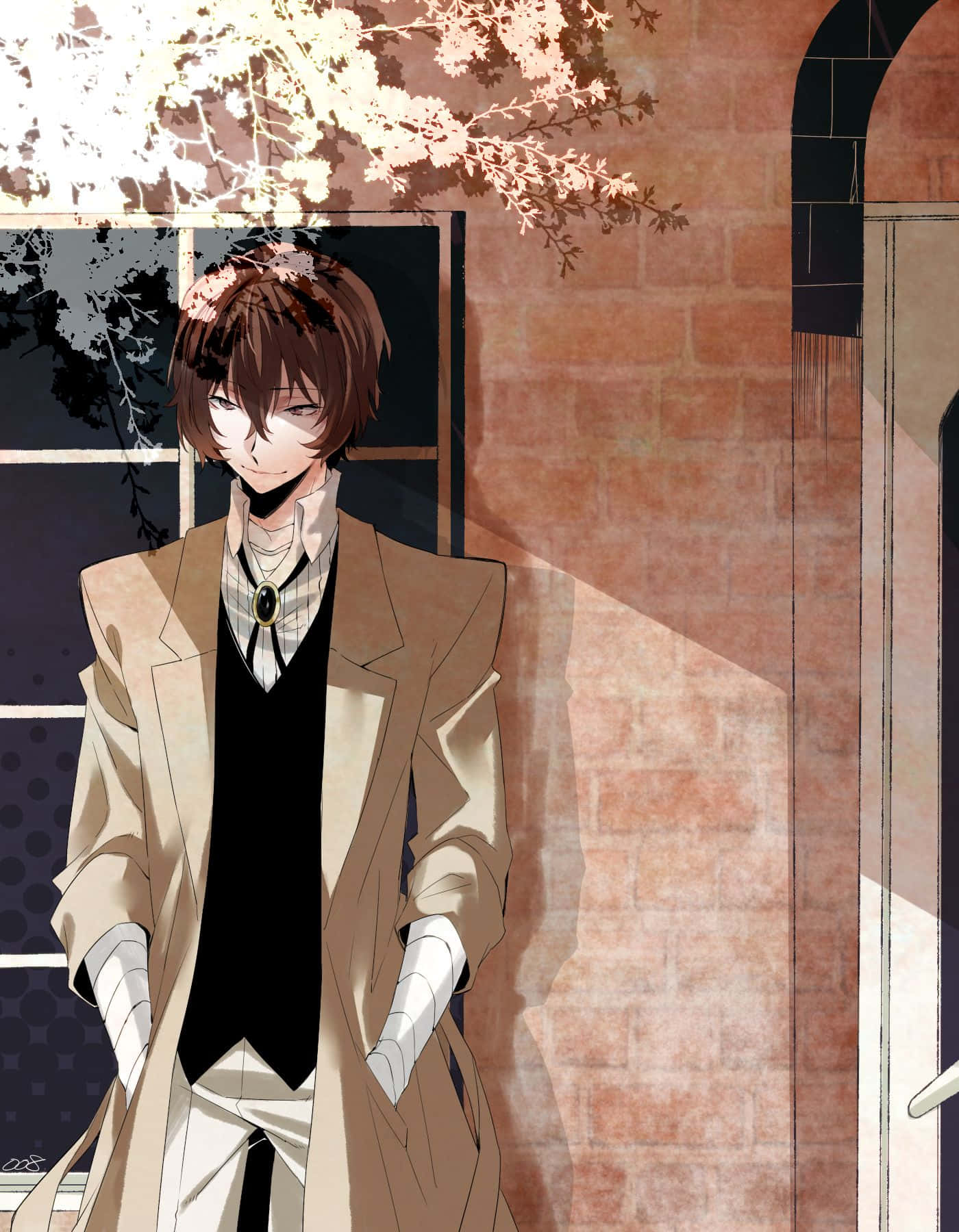 Dazai Osamu Handsome Detective Bungo Stray Dogs Wallpaper