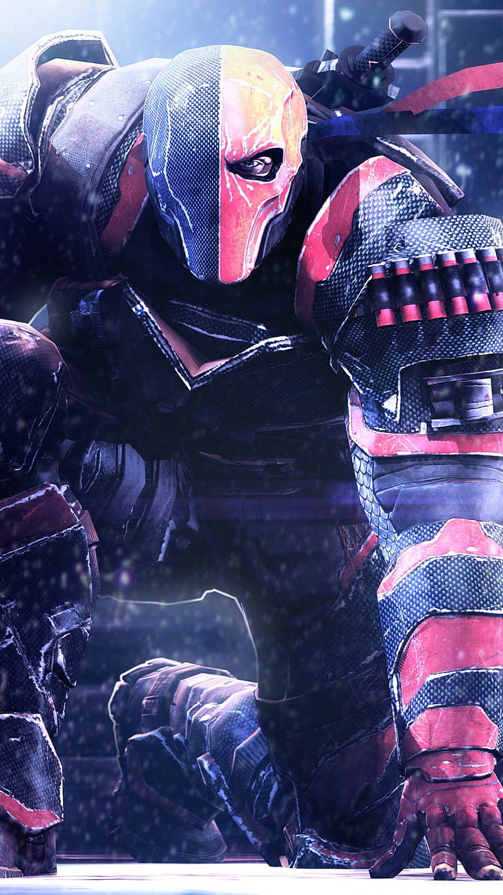 Deathstroke From Batman Arkham Knight Iphone Wallpaper