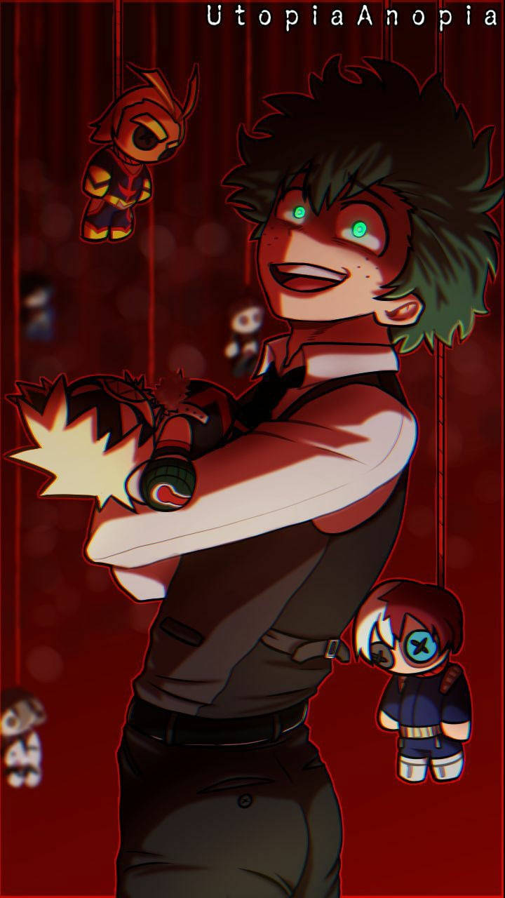 Deku Cute Hung Dolls Wallpaper