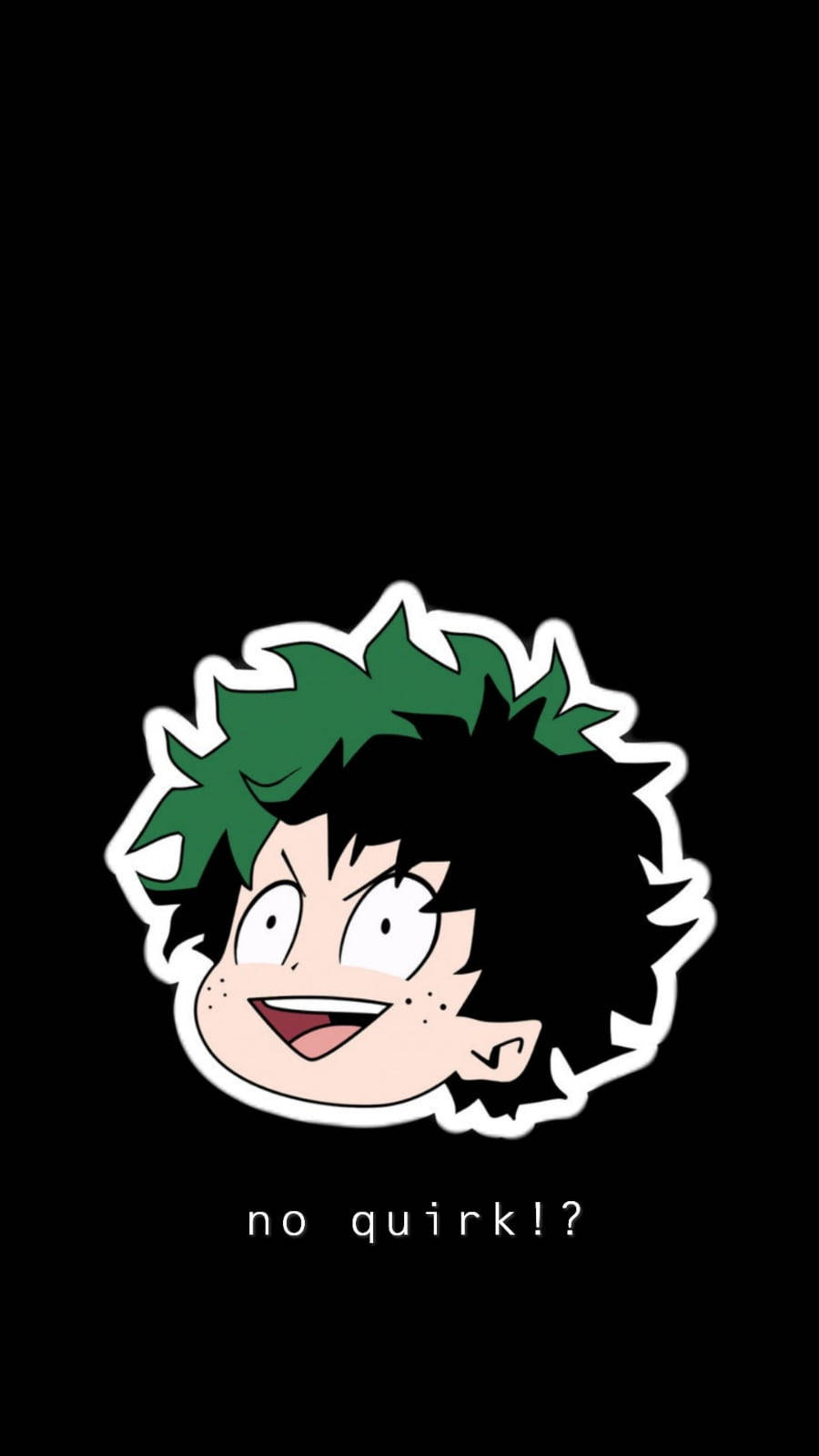 Deku Cute Minimalist Wallpaper