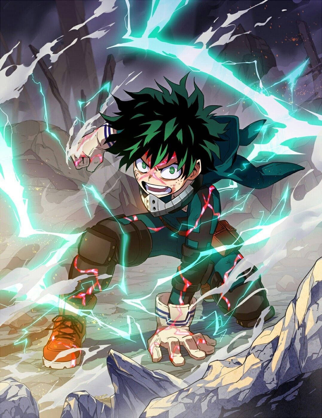 Deku Pfp Green Thunder Power Wallpaper