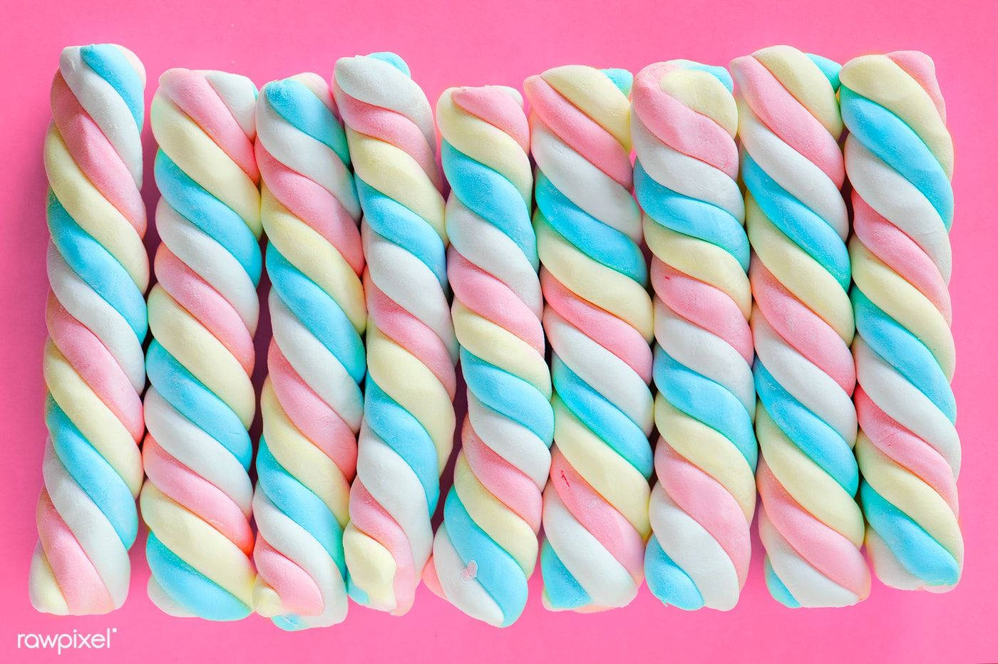 Delightful 3d Marshmallow Twists Wallpaper