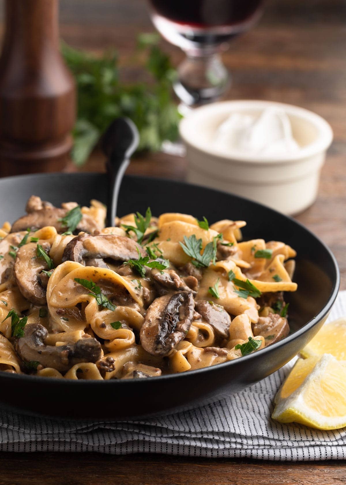 Delightful Traditional Russian Dish - Beef Stroganoff Wallpaper