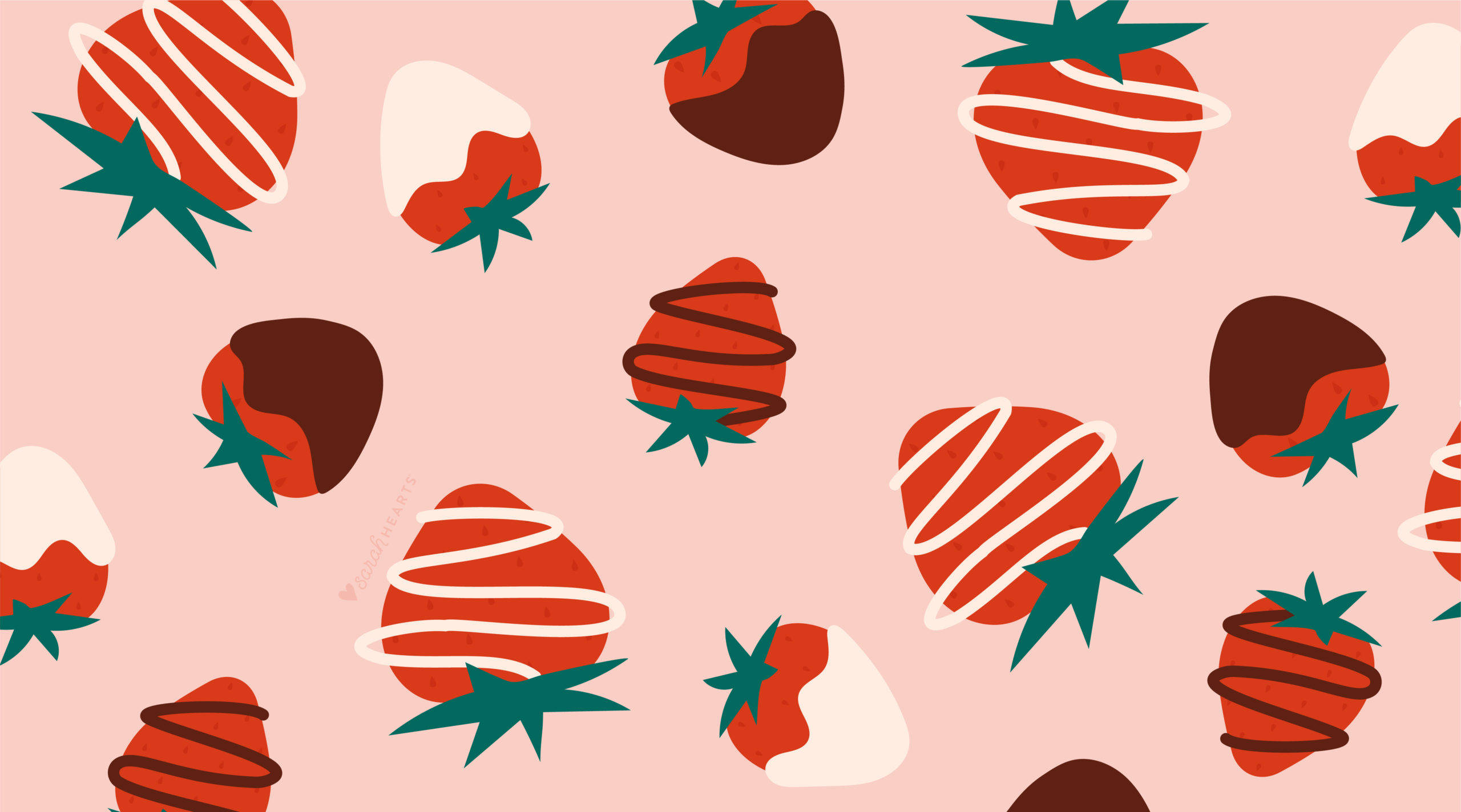 Delightfully Sweet Strawberry Desktop Wallpaper