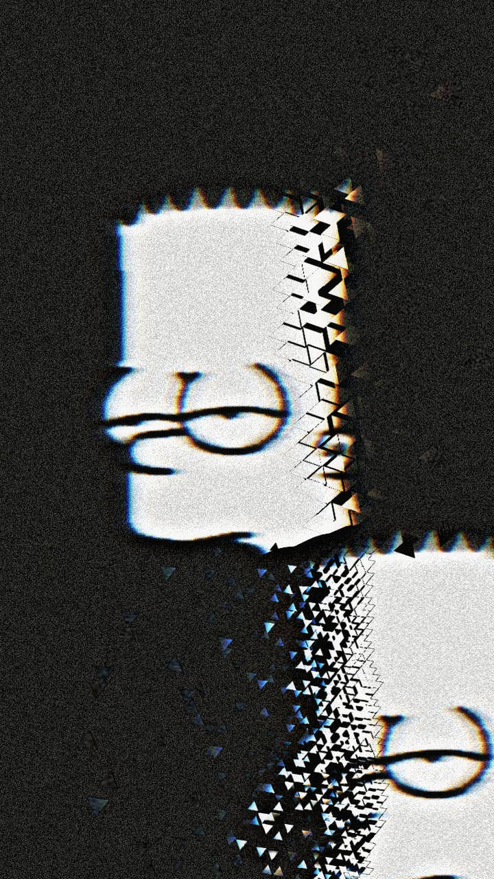 Dematerializing Bart Sad Wallpaper