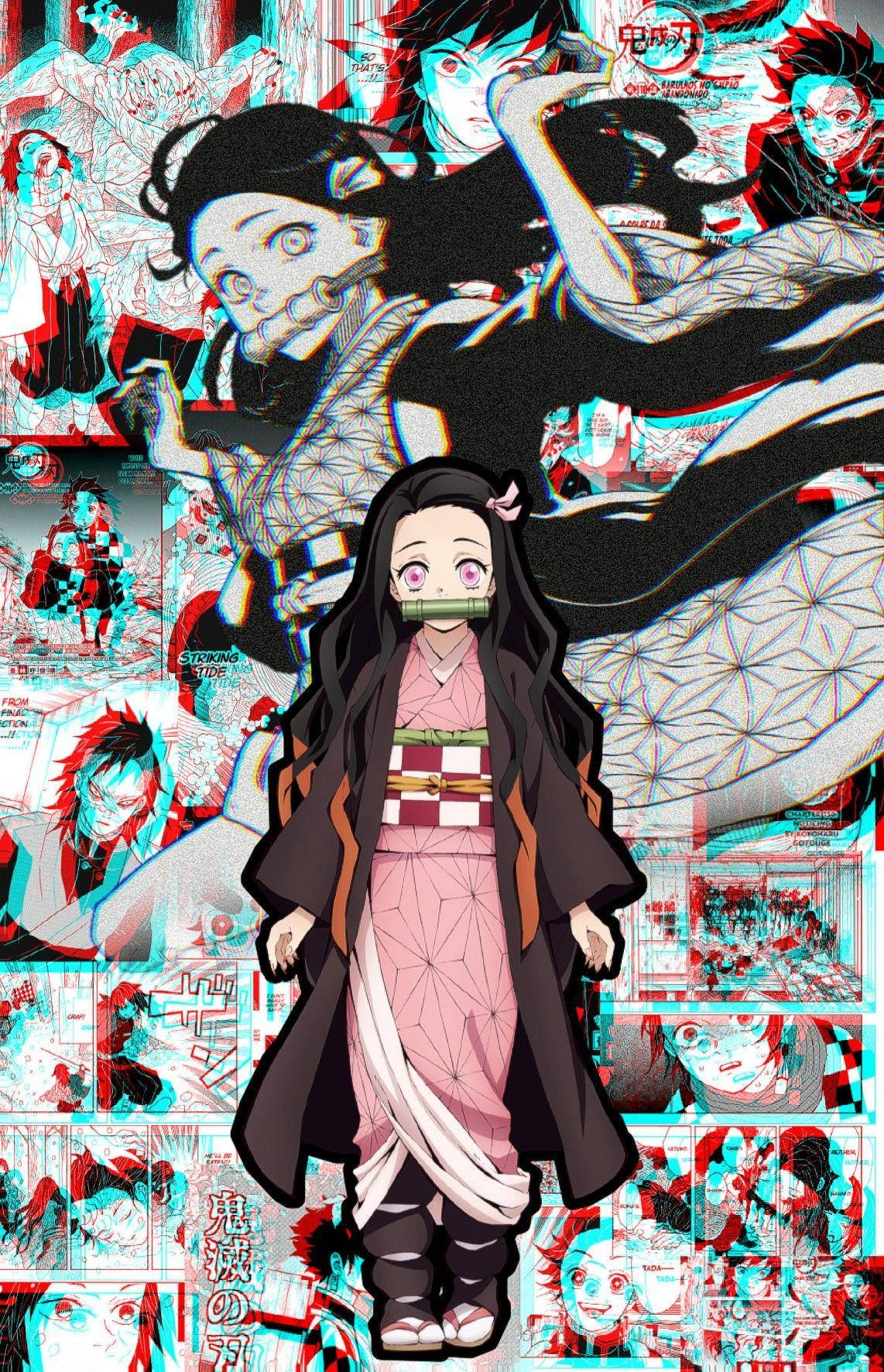 Demon Slayer Manga Nezuko Aesthetic Wallpaper