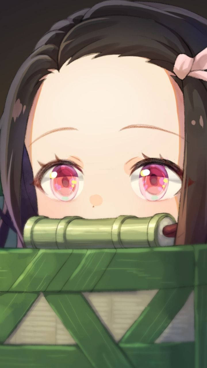 Demon Slayer Nezuko Cute Close Up Wallpaper