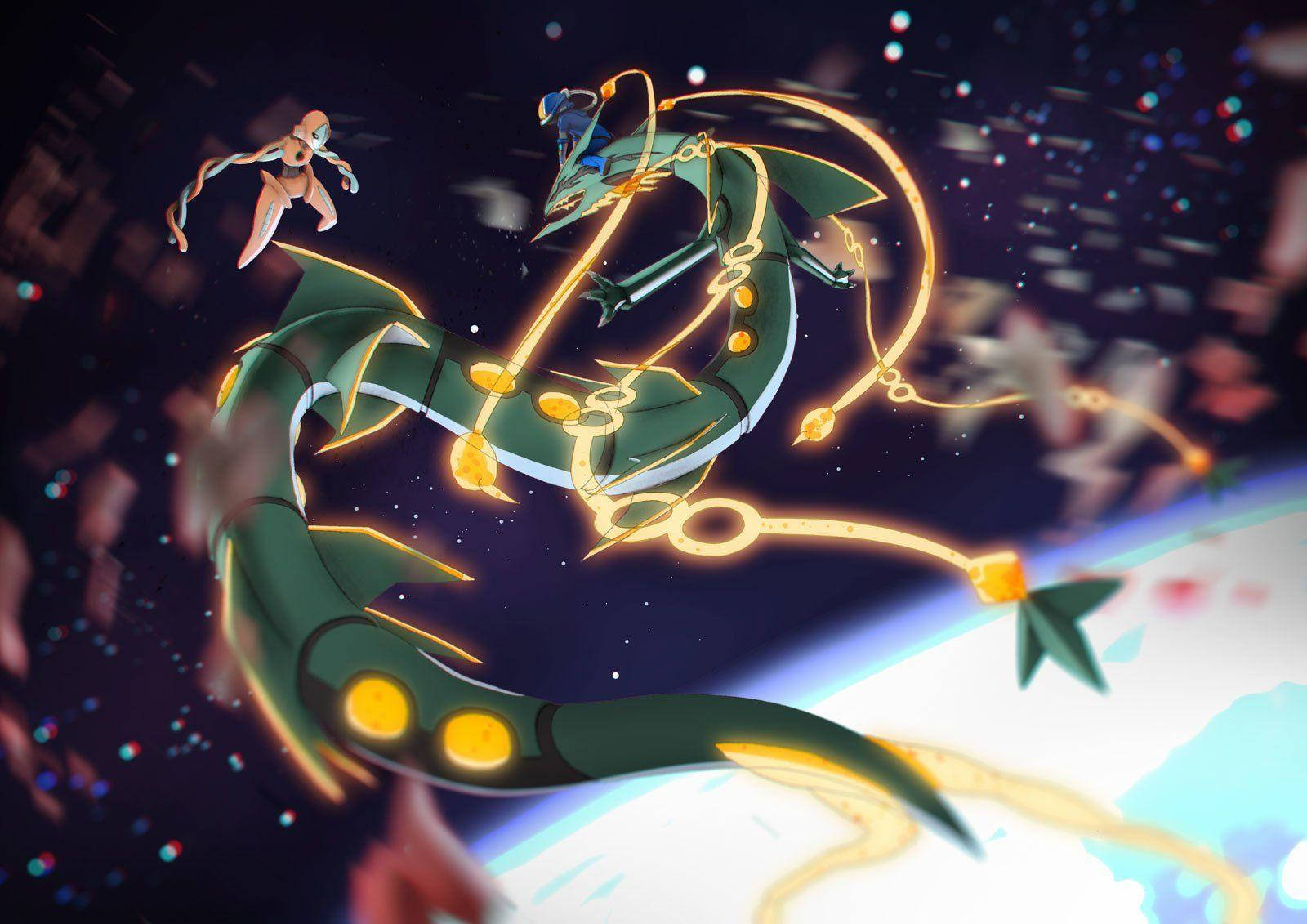 Deoxys Vs Rayquaza Wallpaper