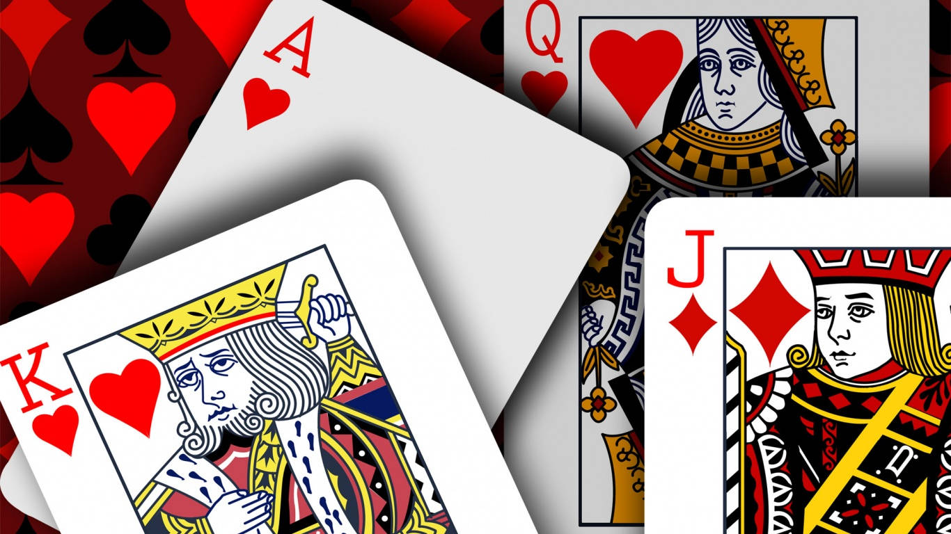 Digital Artwork Rummy Royal Flush Wallpaper