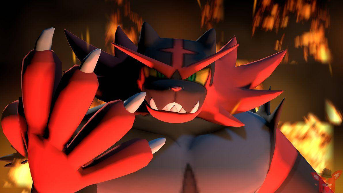 Digital Fanart: Incineroar Wallpaper