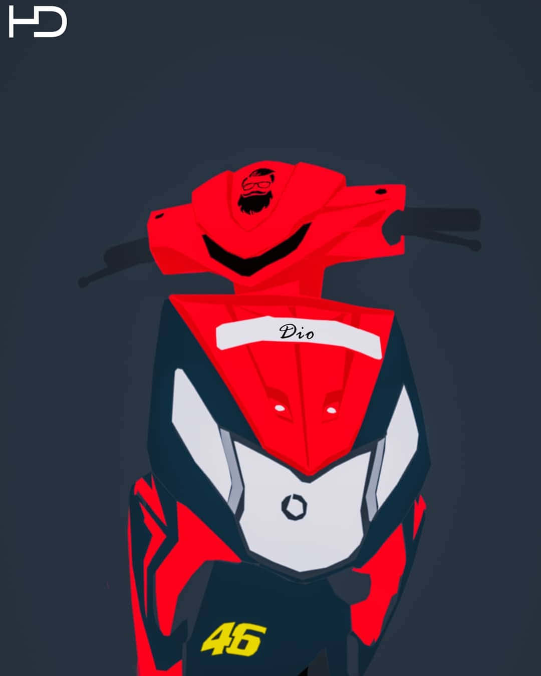 Dio Bike Vector Art Wallpaper