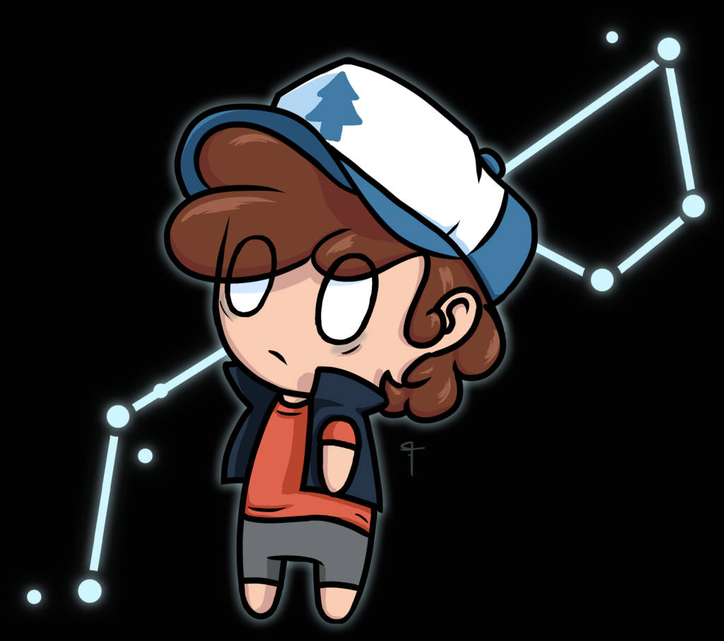 Dipper Pines Cute Digital Art Wallpaper